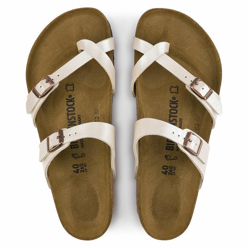 Mayari Birkenstock Cipkovane Birko-flor Damske Biele | SK 151KOR